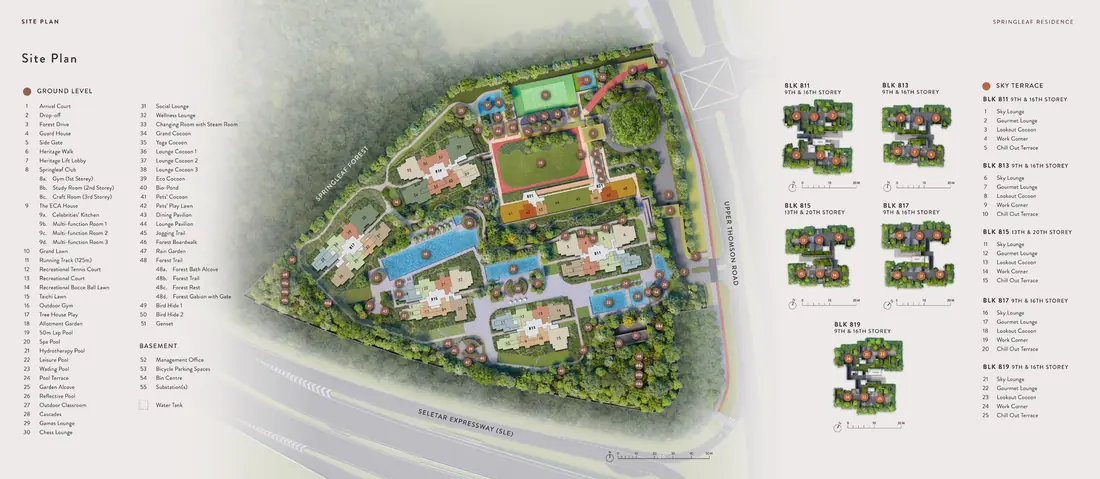Springleaf Residence site plan